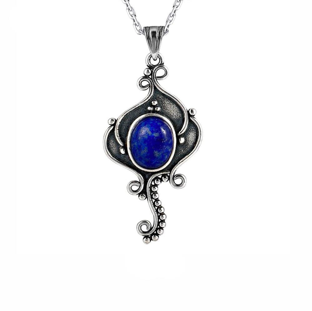 Collier Lapis Lazuli "Torta" en Argent 925