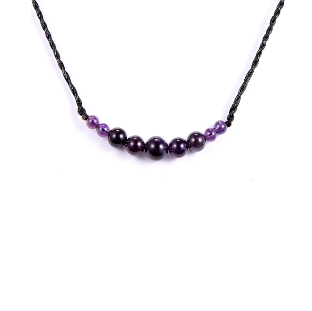 Collier Lithothérapie Améthyste "Dalila"