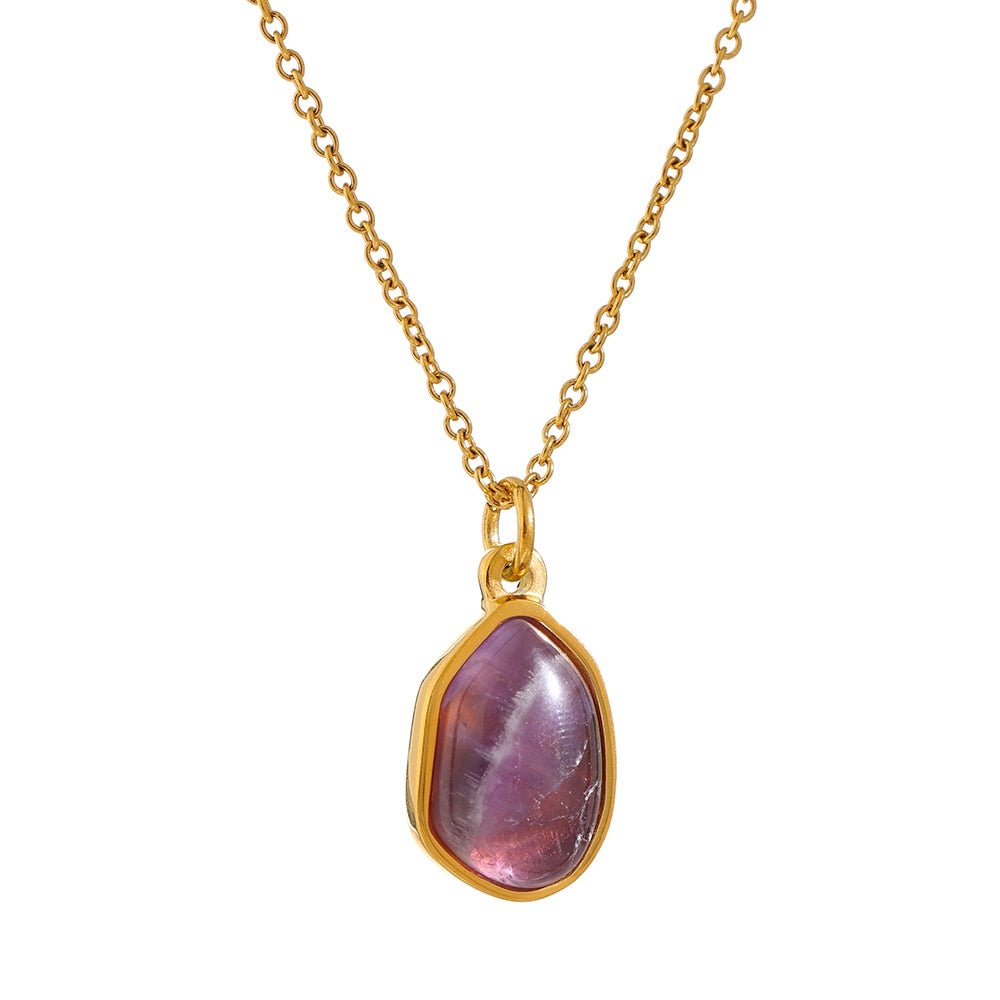Collier Lithothérapie Améthyste "Lina"