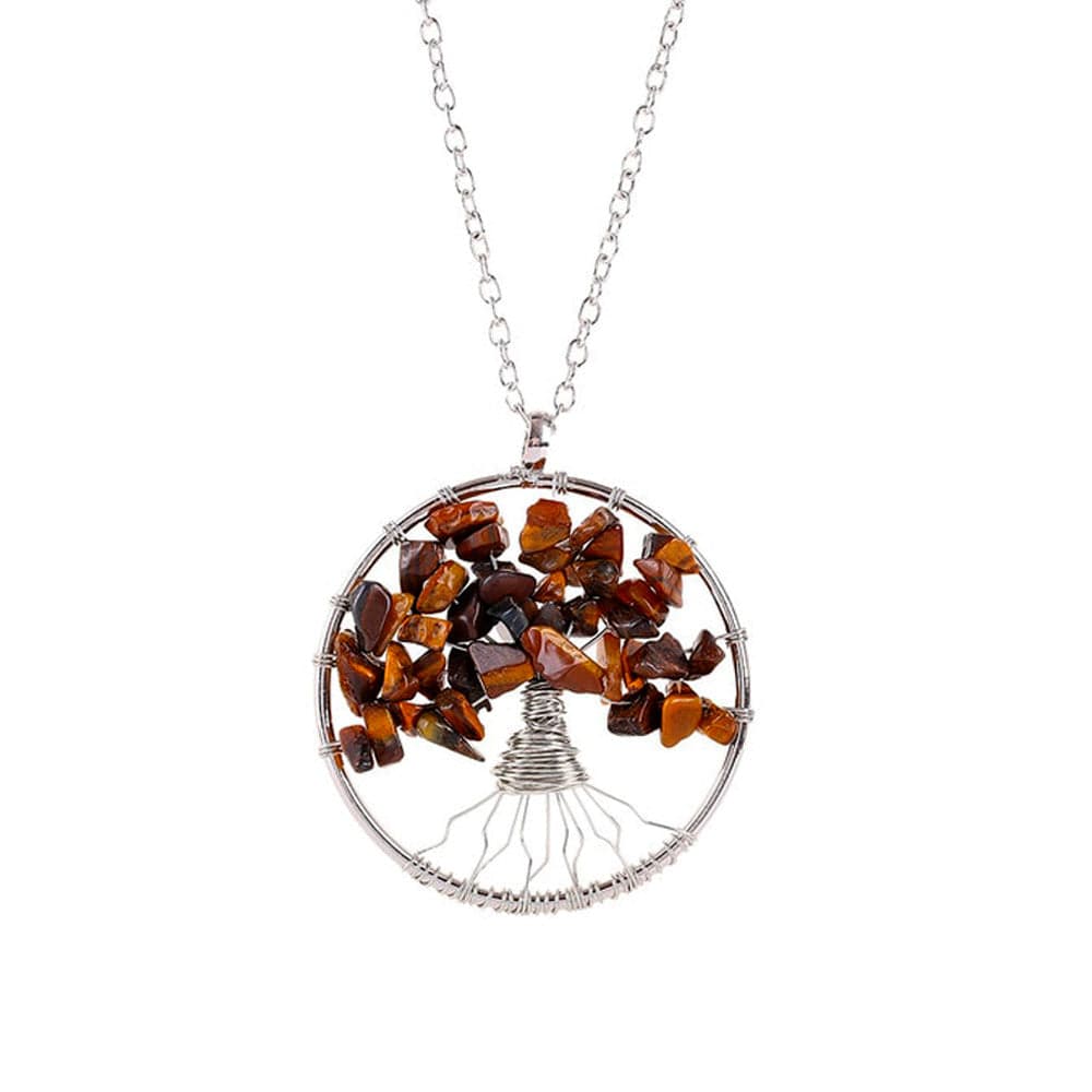 Collier Lithothérapie Oeil De Tigre "Justine"