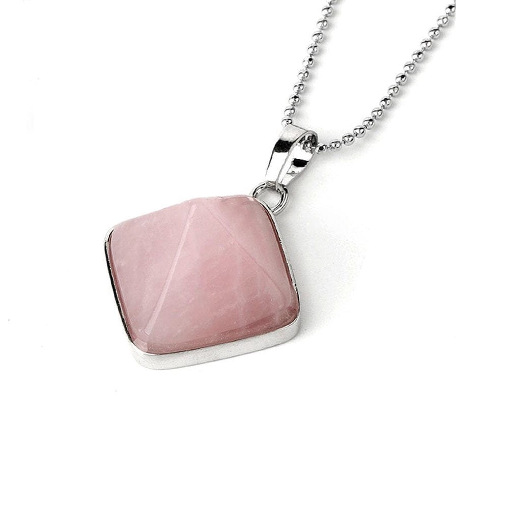 Collier Lithothérapie Quartz Rose "Aline"