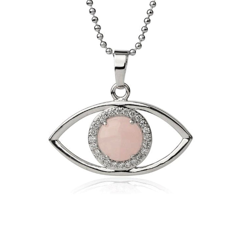 Collier Lithothérapie Quartz Rose "Denise"