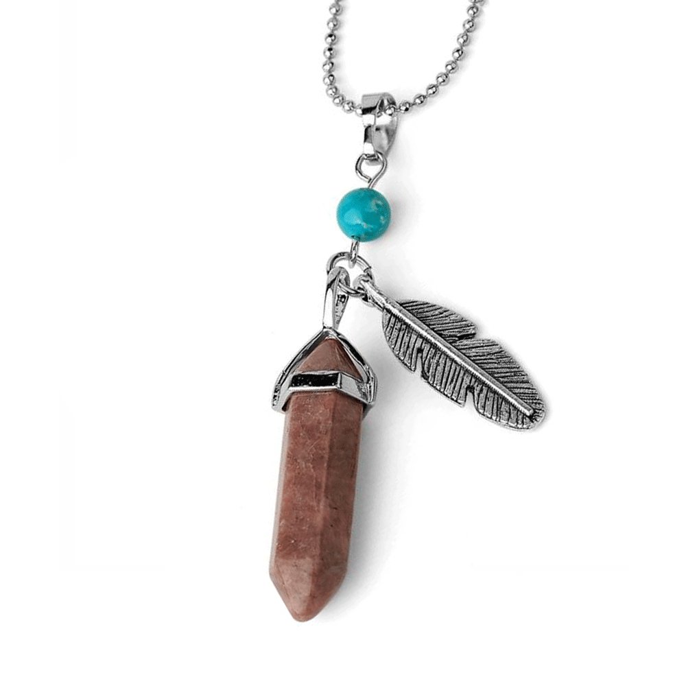 Collier Lithothérapie Rhodonite "Fluma"