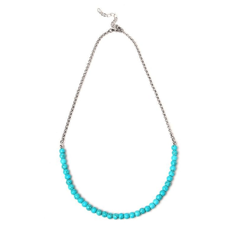Collier Lithothérapie Turquoise "Estelle"