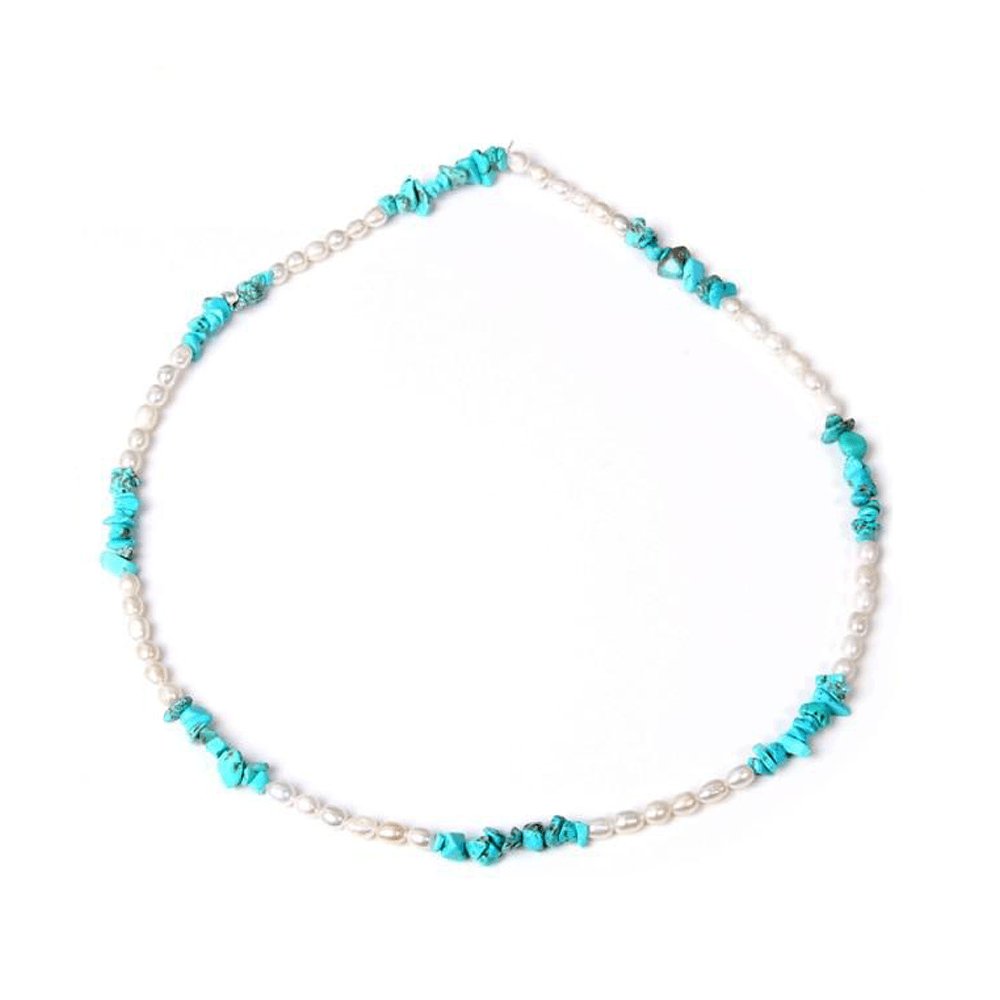 Collier Lithothérapie Turquoise "Octavie"