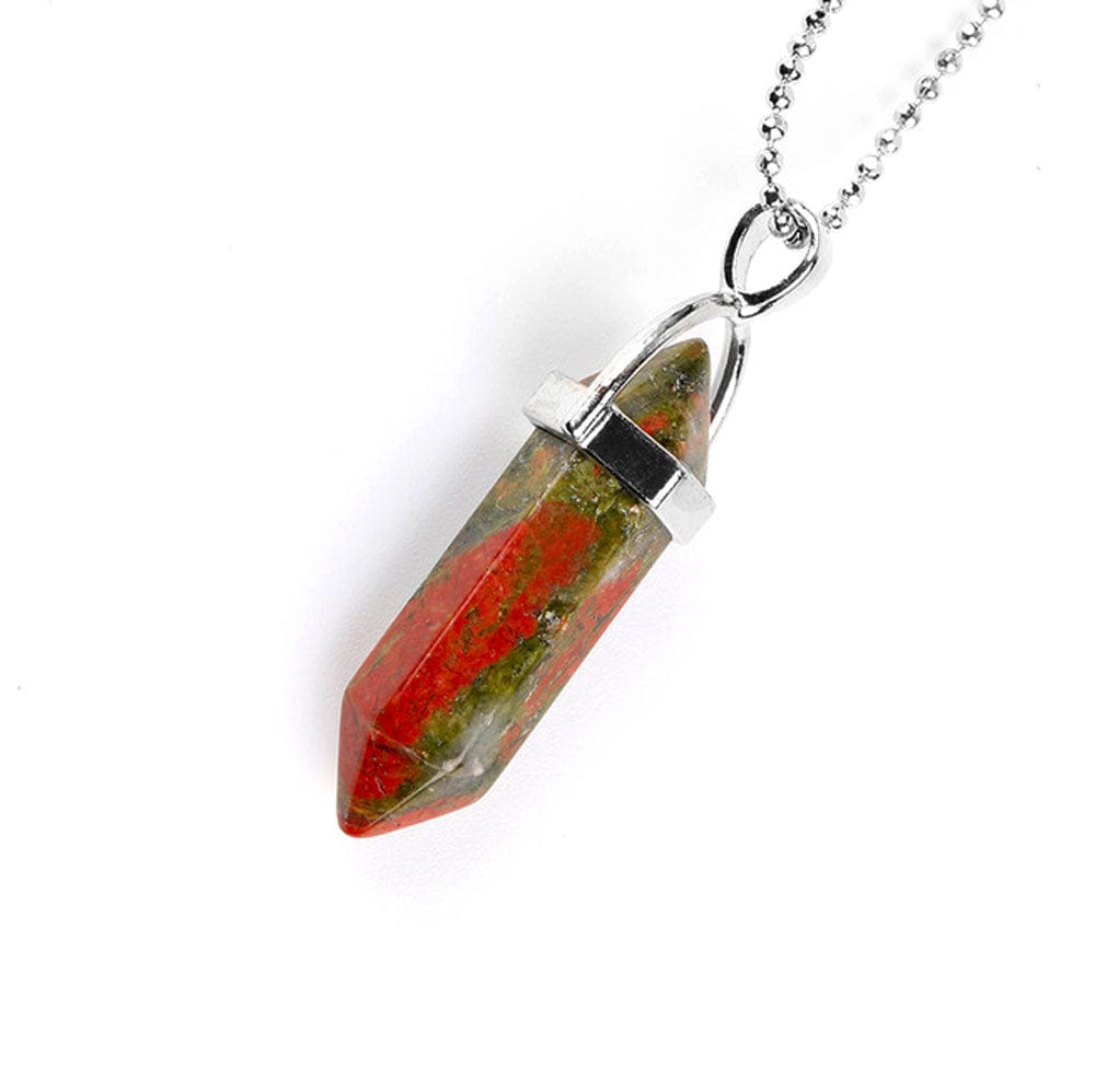 Collier Lithothérapie Unakite "Diama"