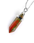 Collier Lithothérapie Unakite "Diama"