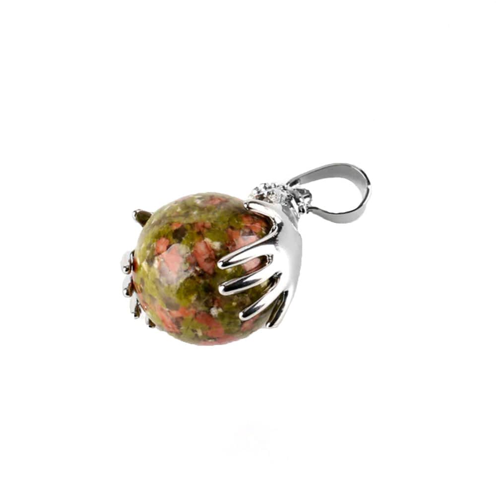 Collier Lithothérapie Unakite "Elfie"