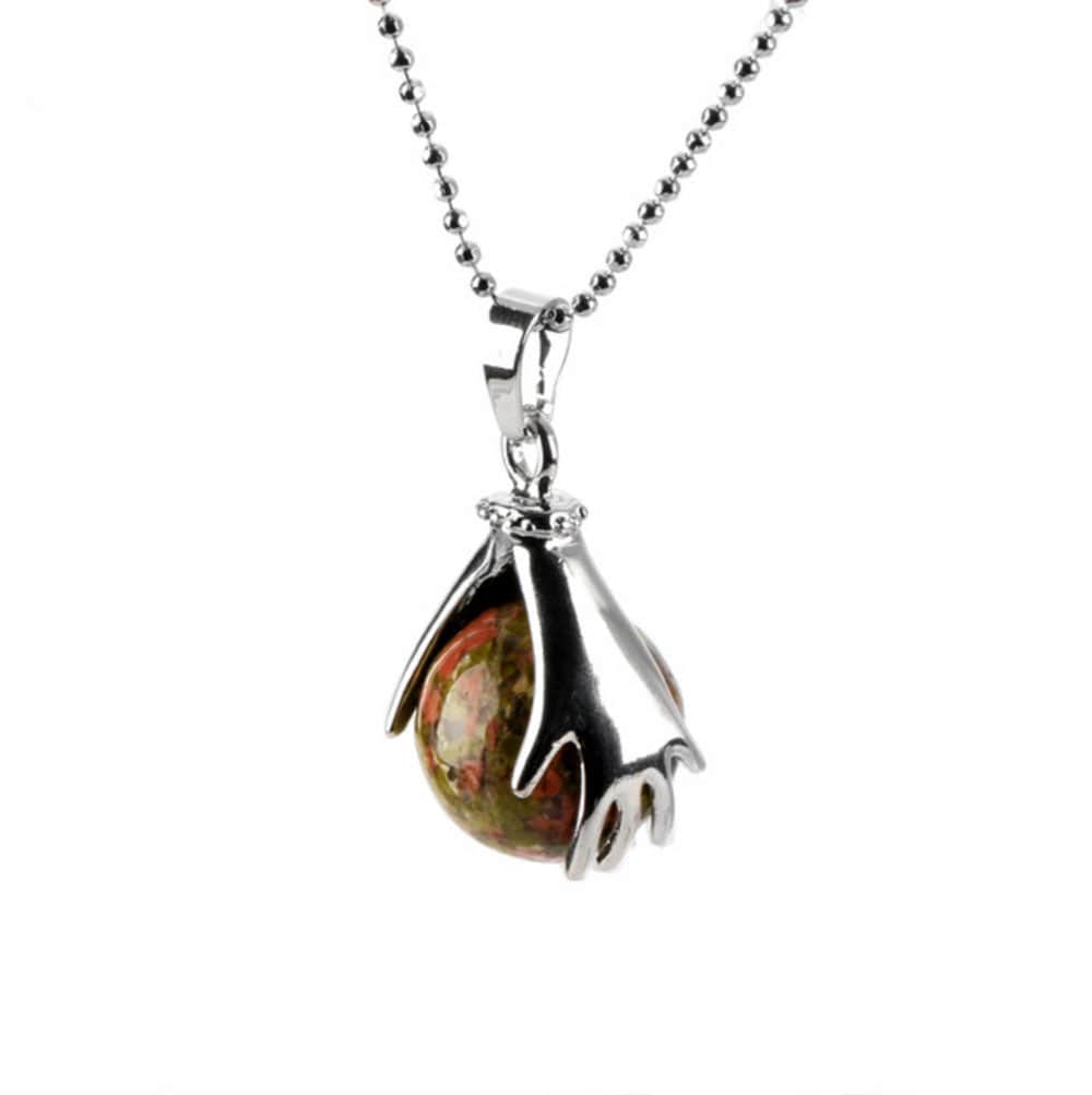 Collier Lithothérapie Unakite "Elfie"
