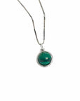 Collier Malachite "Lia" en Argent 925