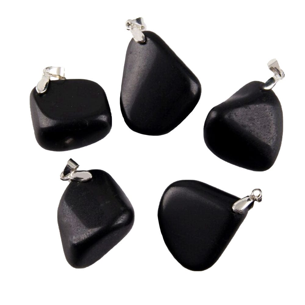 Collier Obsidienne Noire "Isaline" en Acier Inoxydable