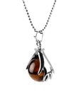 Collier Oeil De Tigre "Kiara" en Plaqué Argent