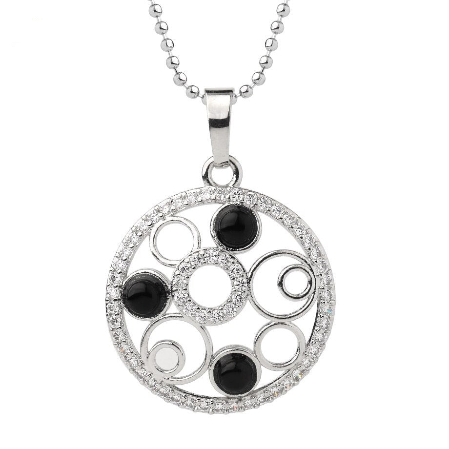 Collier Onyx Noir "Sylvia"