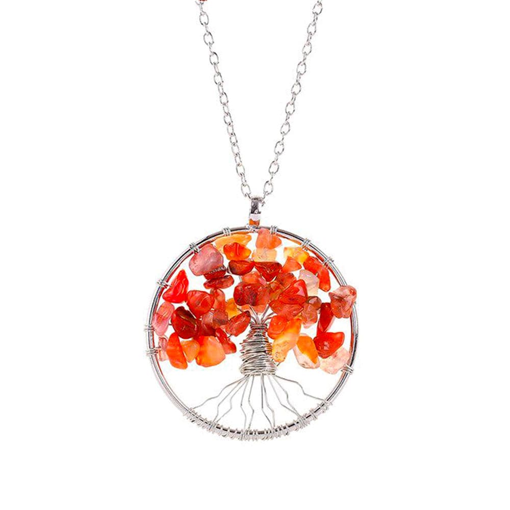 Collier Perles Agate Rouge "Carmela"