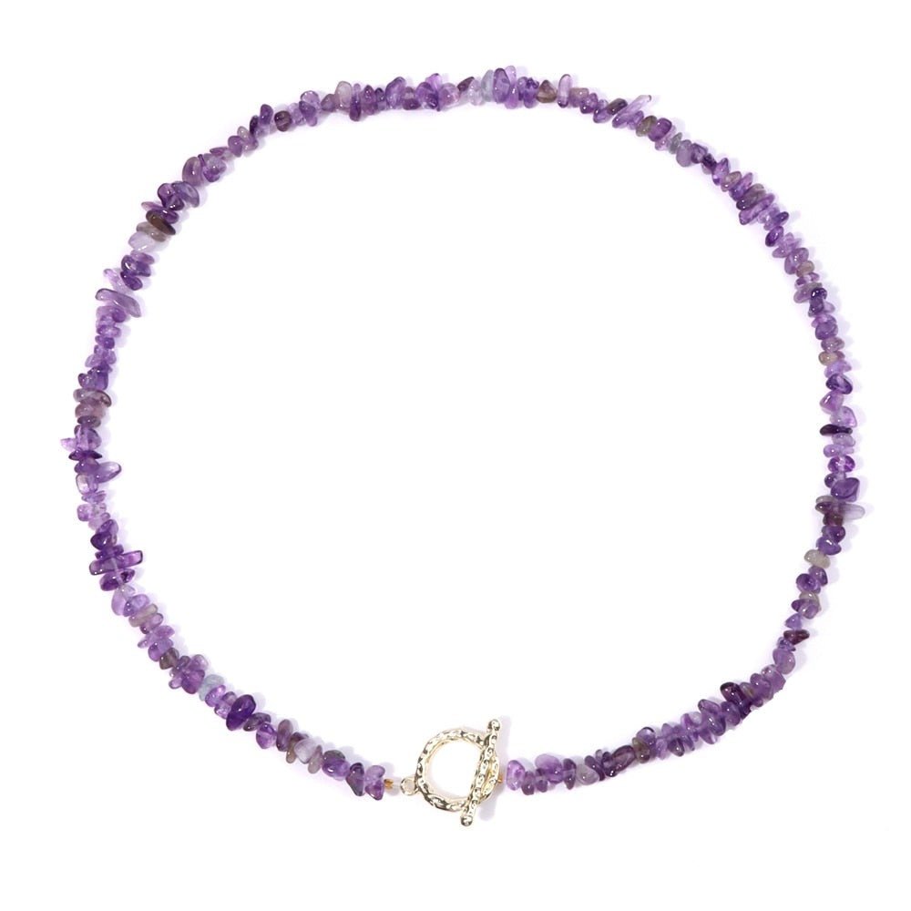Collier Perles Améthyste "Rita"