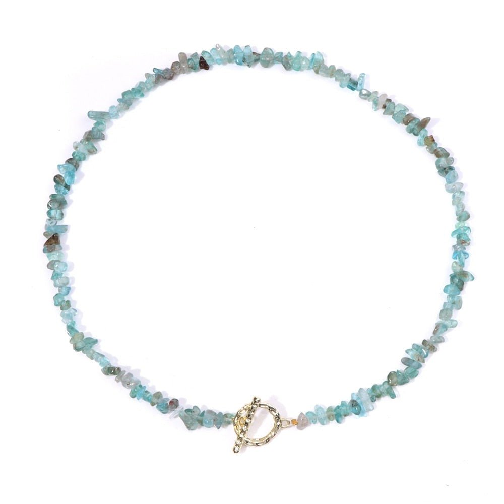 Collier Perles Apatite
