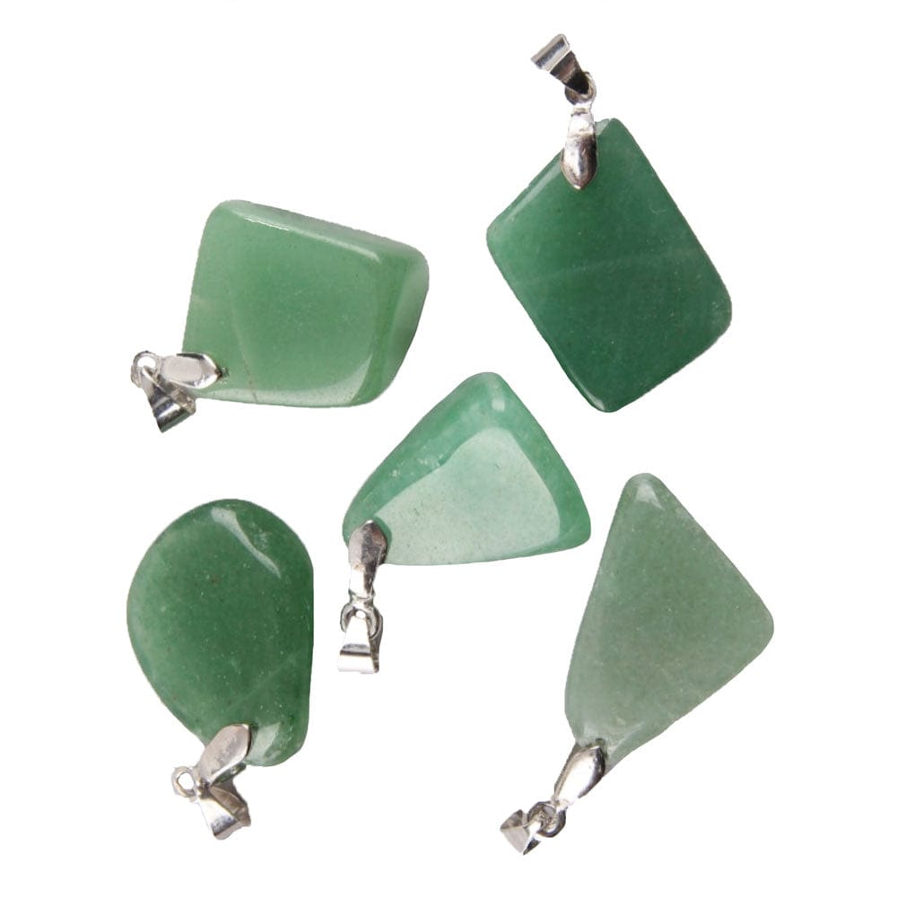 Collier Perles Aventurine "Lya" en Acier Inoxydable