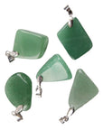 Collier Perles Aventurine "Lya" en Acier Inoxydable