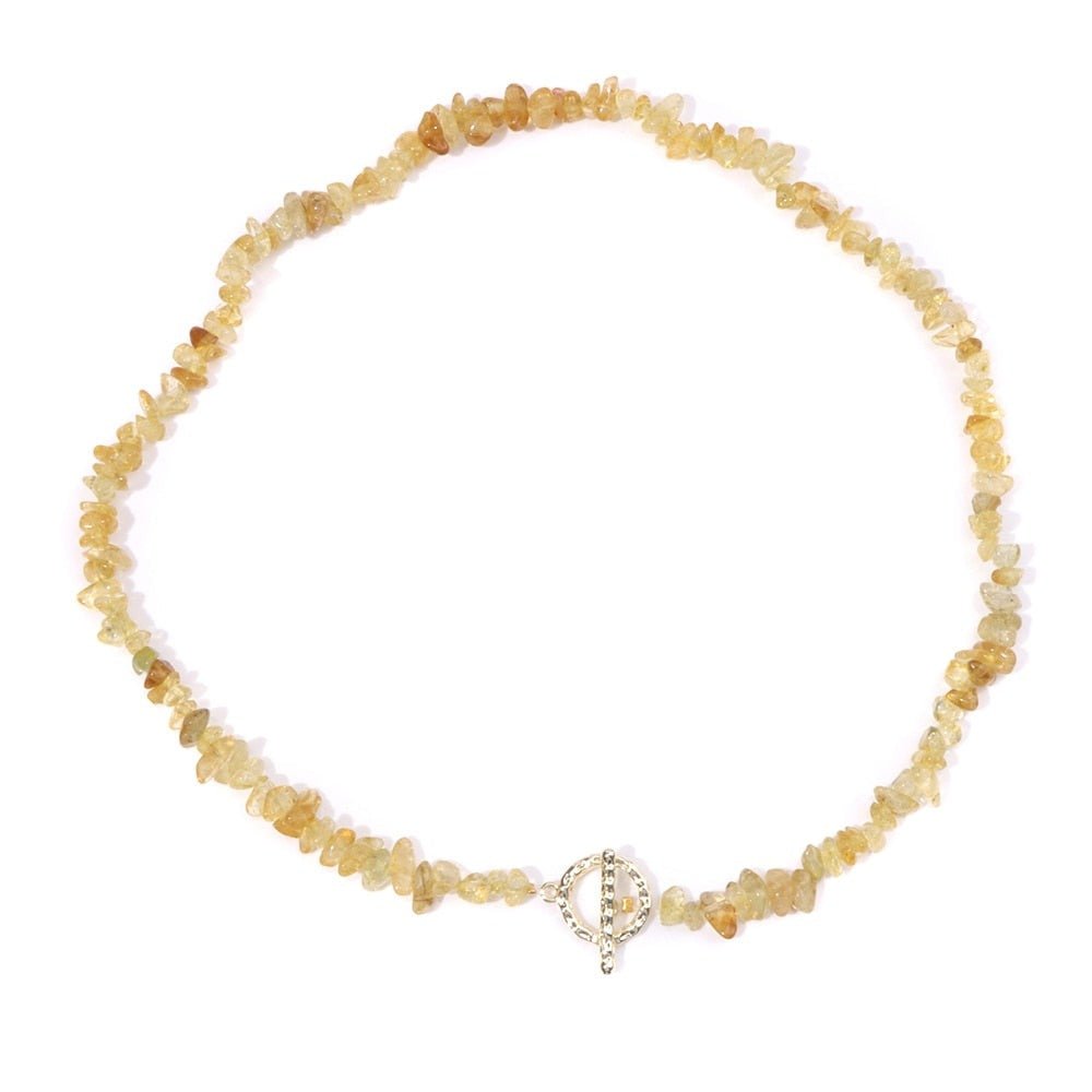 Collier Perles Citrine "Albane"