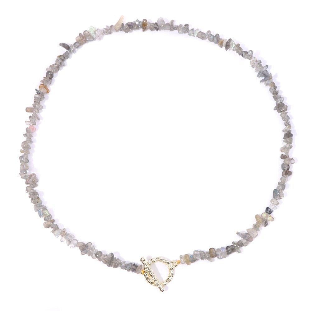 Collier Perles Labradorite "Alyssia"