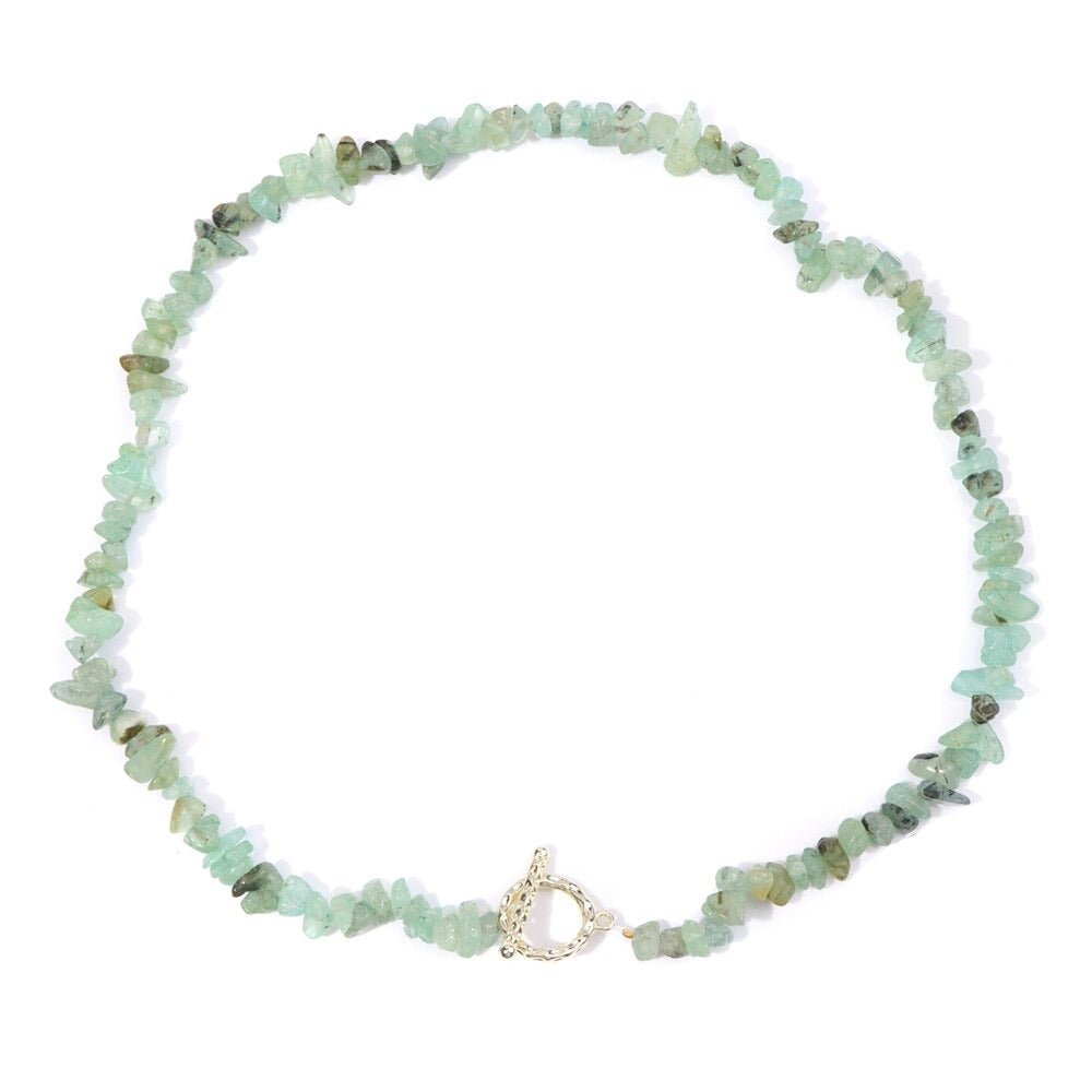 Collier Perles Préhnite