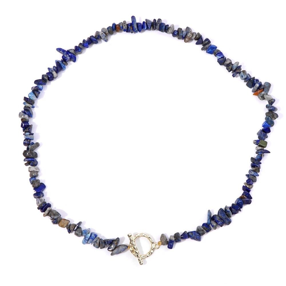 Collier Perles Sodalite "Jeanne"