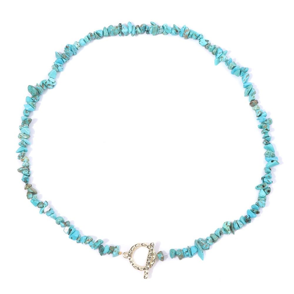 Collier Perles Turquoise "Claudia"