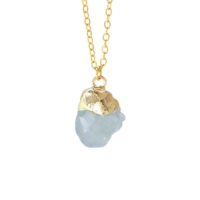 Collier Pierre Aigue Marine "Elvire"