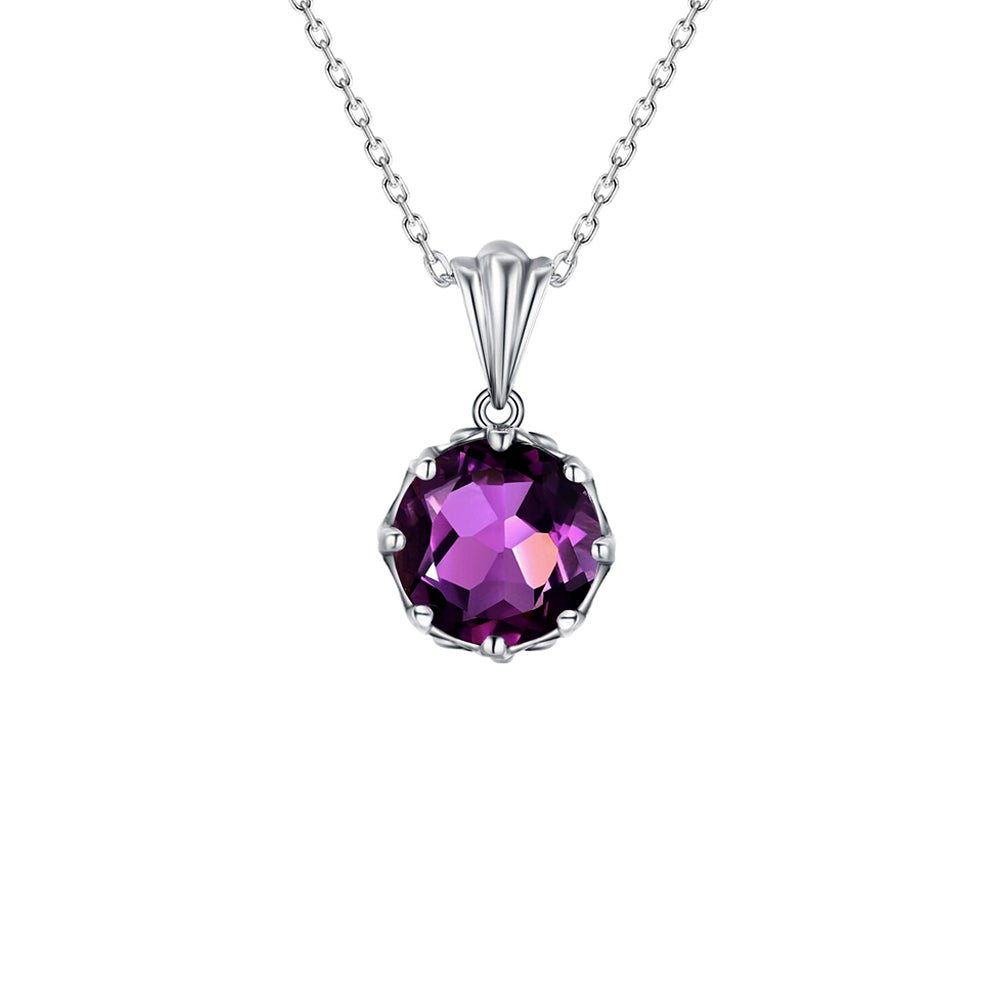 Collier Pierre Améthyste "Cathie" en Argent 925