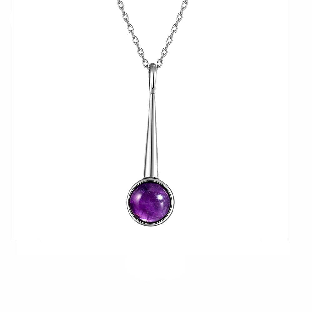 Collier Pierre Améthyste "Laure" en Argent 925