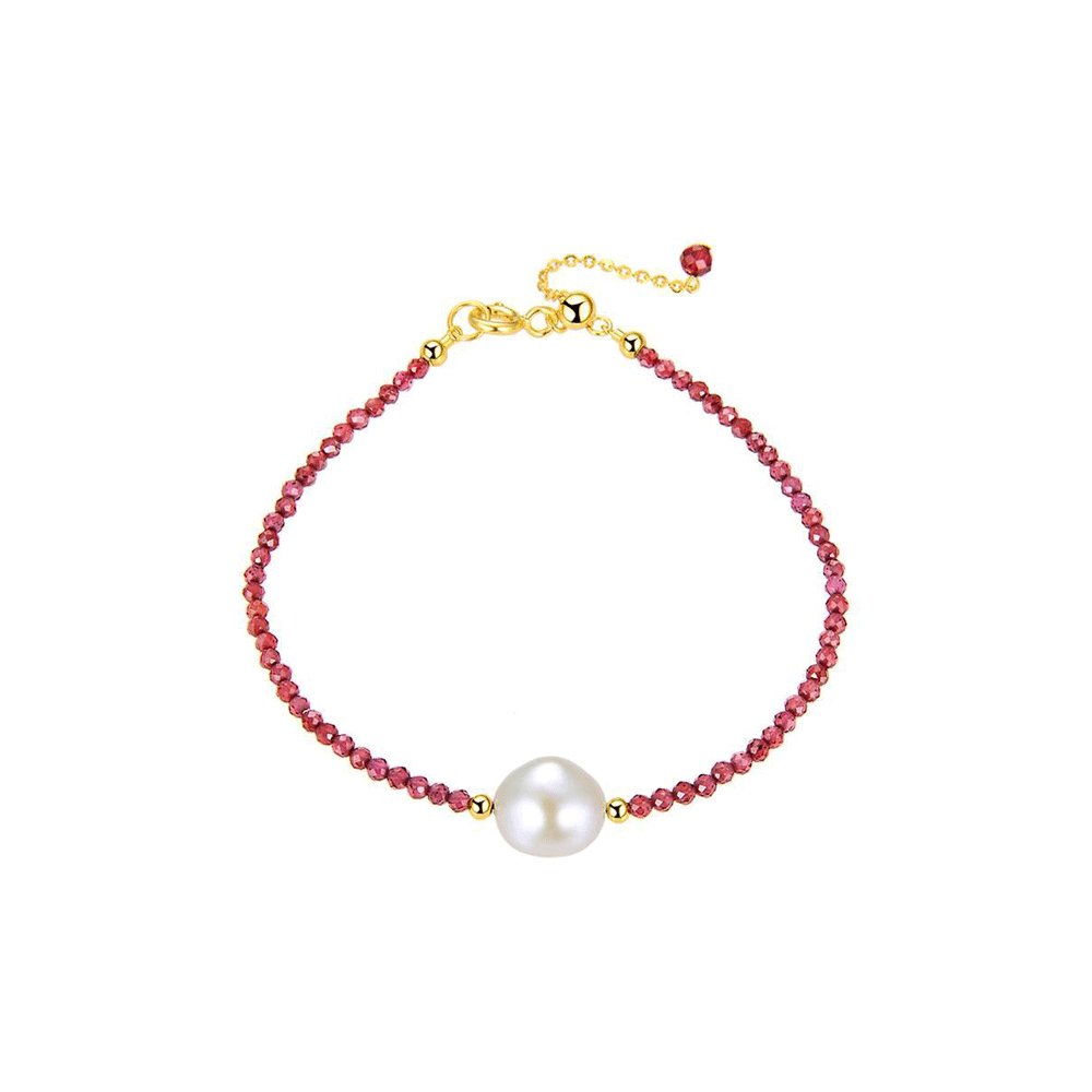 Collier Pierre Grenat "Liv" en Argent 925