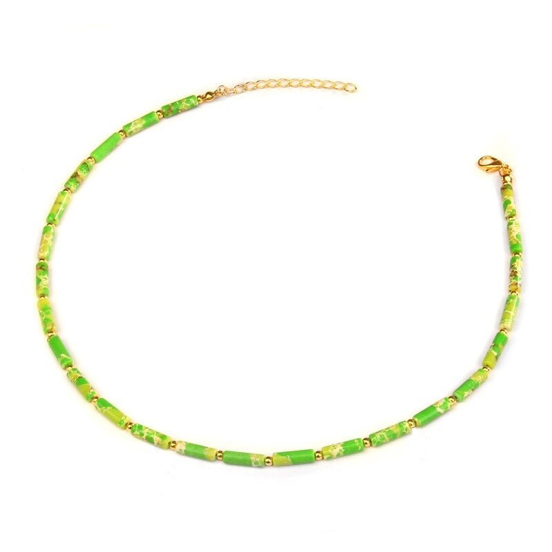 Collier Pierre Jaspe Impérial "Lilia"