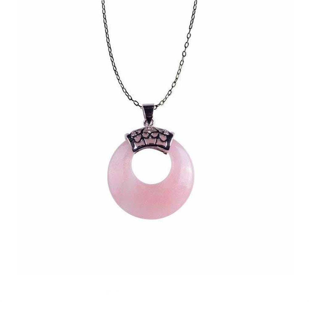 Collier Pierre Quartz rose "Anna"
