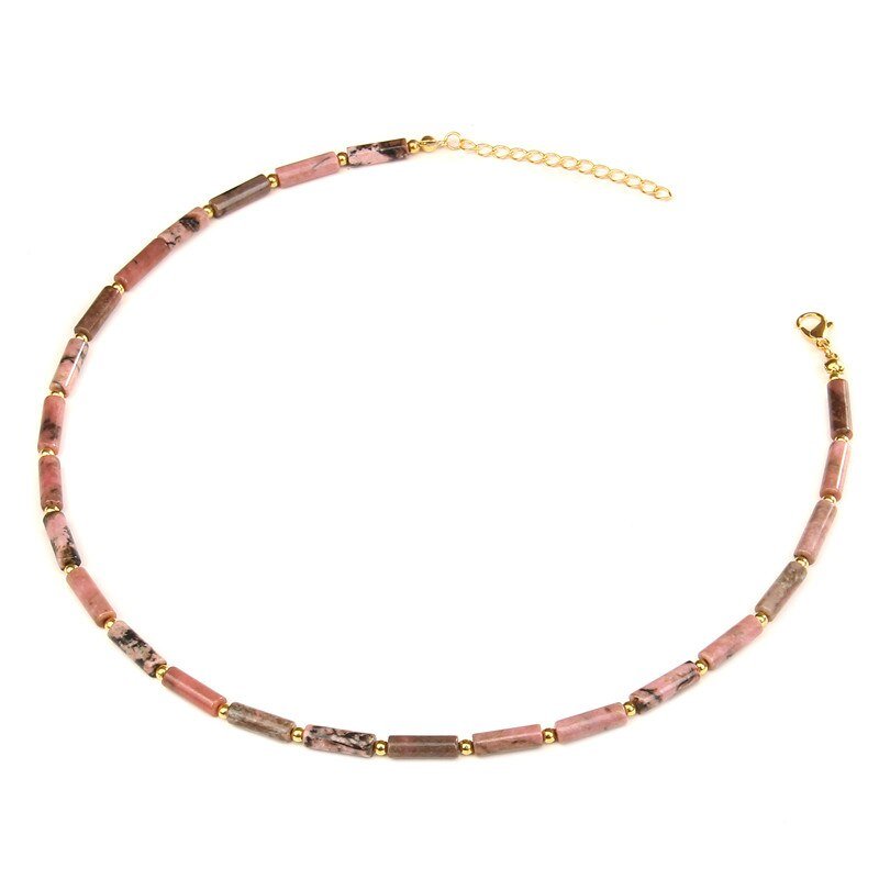 Collier Pierre Rhodonite "Alma"