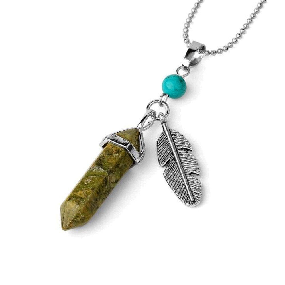 Collier Pierre Unakite "Zoé"