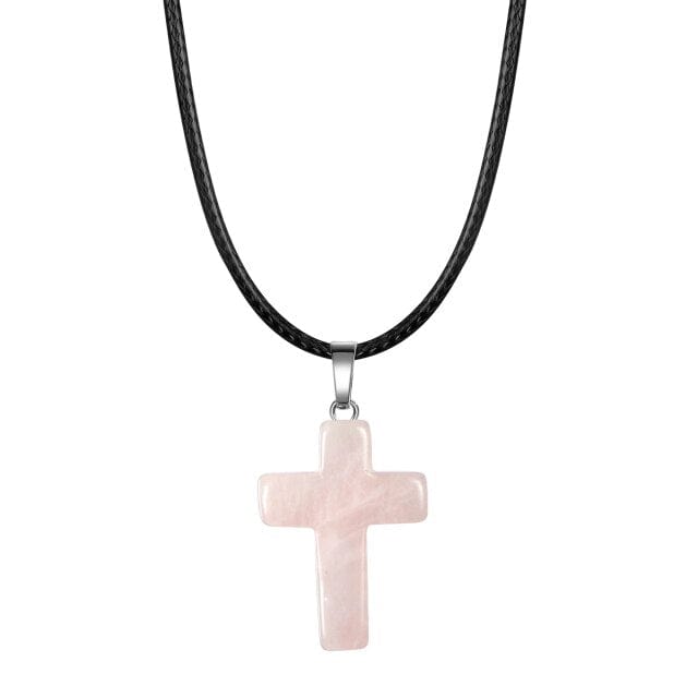 Collier Quartz Rose "Juna"