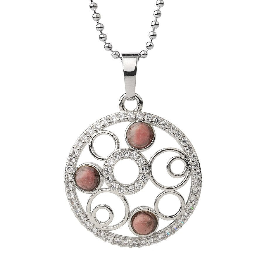 Collier Rhodonite "Alia"