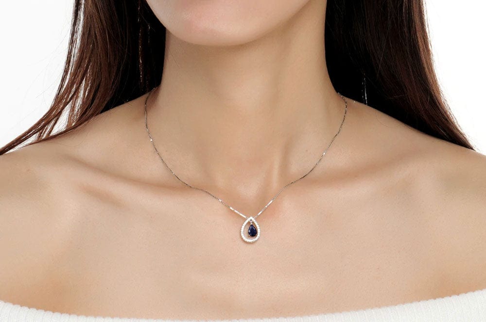 Collier Saphir "Diana"