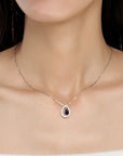 Collier Saphir "Diana"