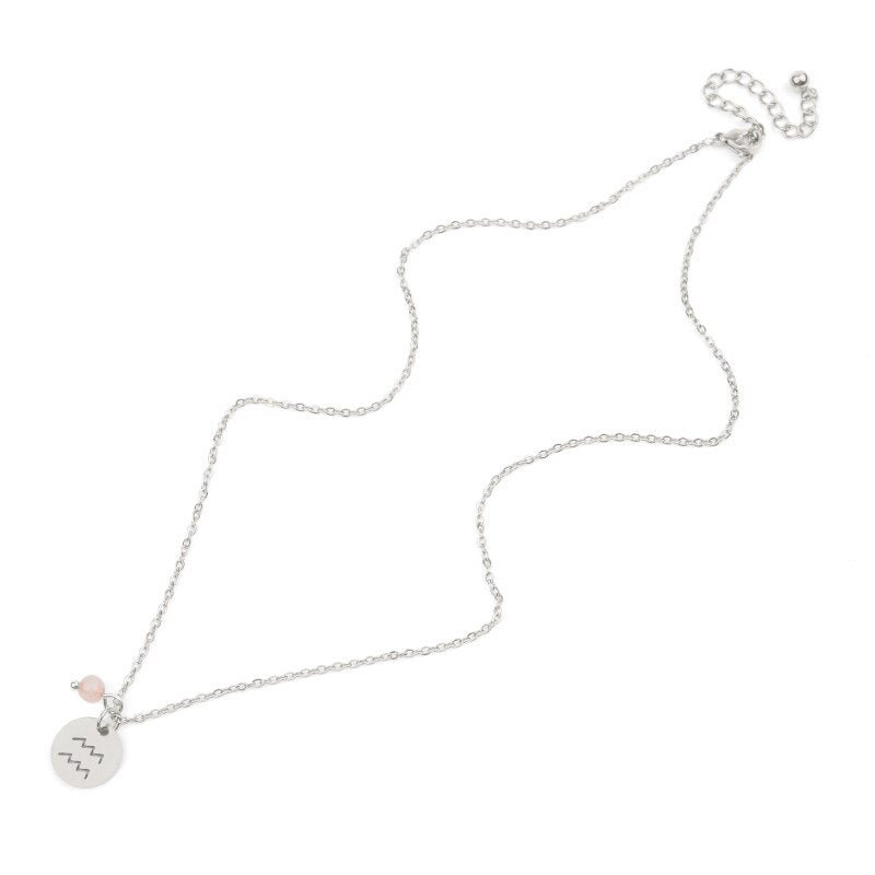 Collier Signe Astrologique Acier Inoxydable Verseau