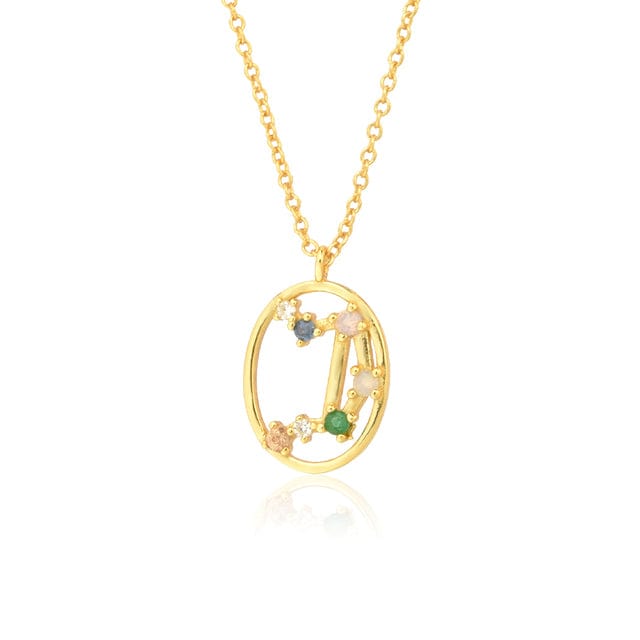 Collier Signe Astrologique Balance en Argent Sterling