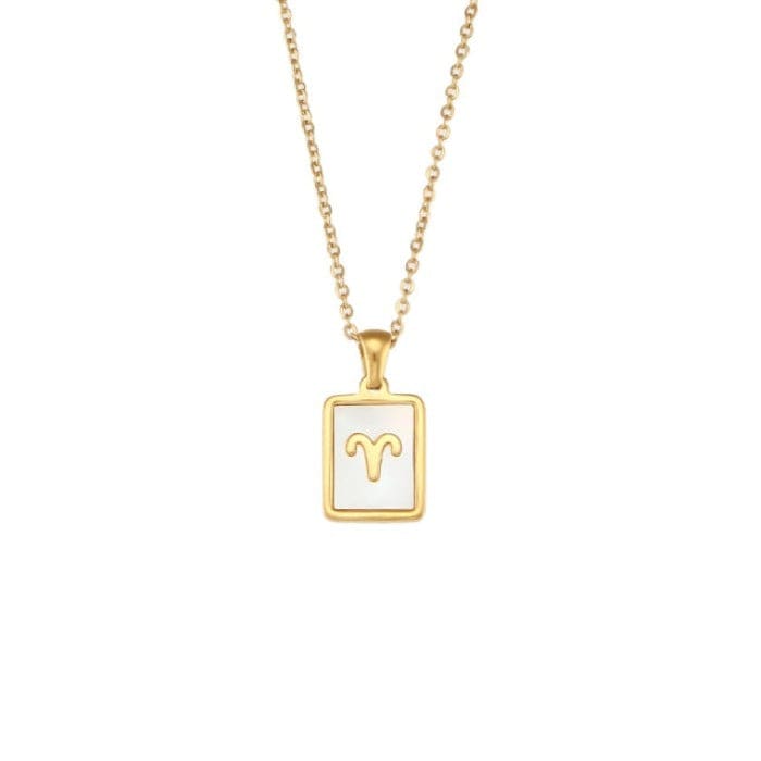 Collier Signe Astrologique Bélier en Acier Inoxydable