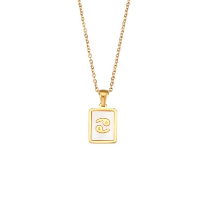 Collier Signe Astrologique Cancer en Acier Inoxydable