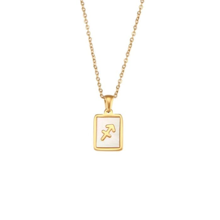 Collier Signe Astrologique Sagittaire en Acier Inoxydable