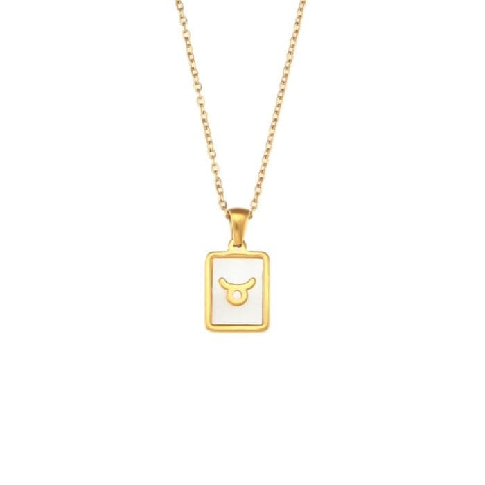 Collier Signe Astrologique Taureau en Acier Inoxydable