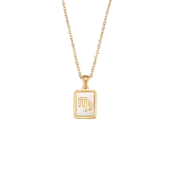 Collier Signe Astrologique Vierge en Acier Inoxydable