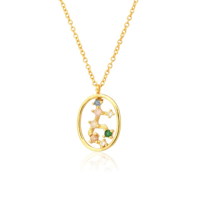 Collier Signe Astrologique Vierge en Argent Sterling