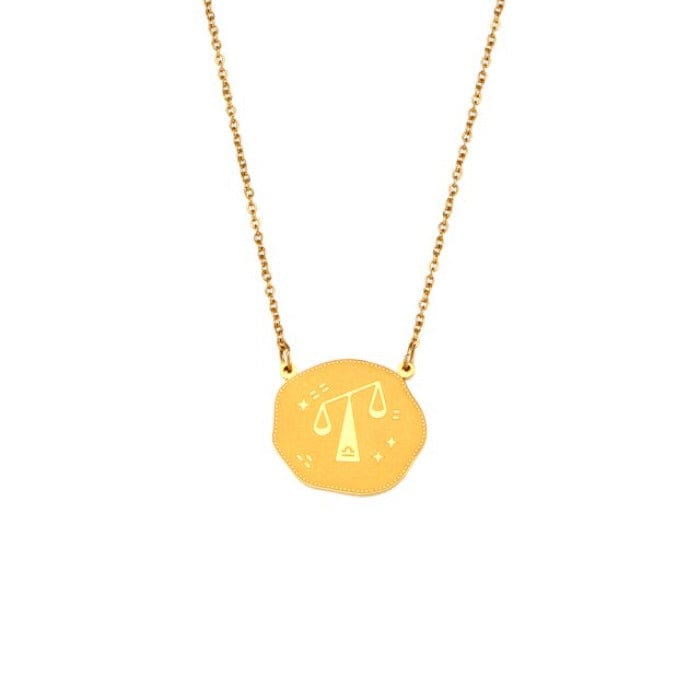 Collier Zodiaque Balance en Acier