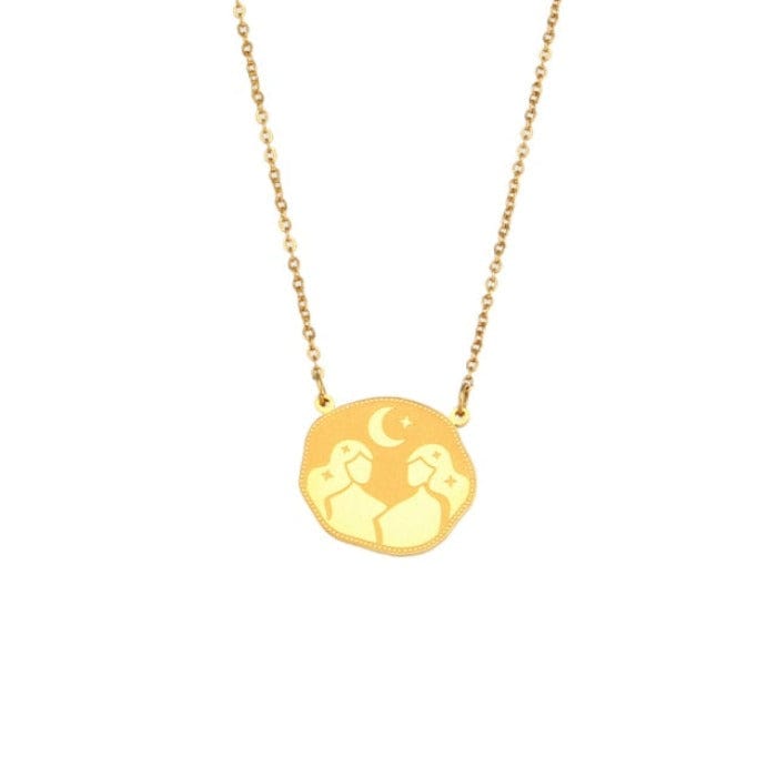 Collier Zodiaque Gémeaux en Acier