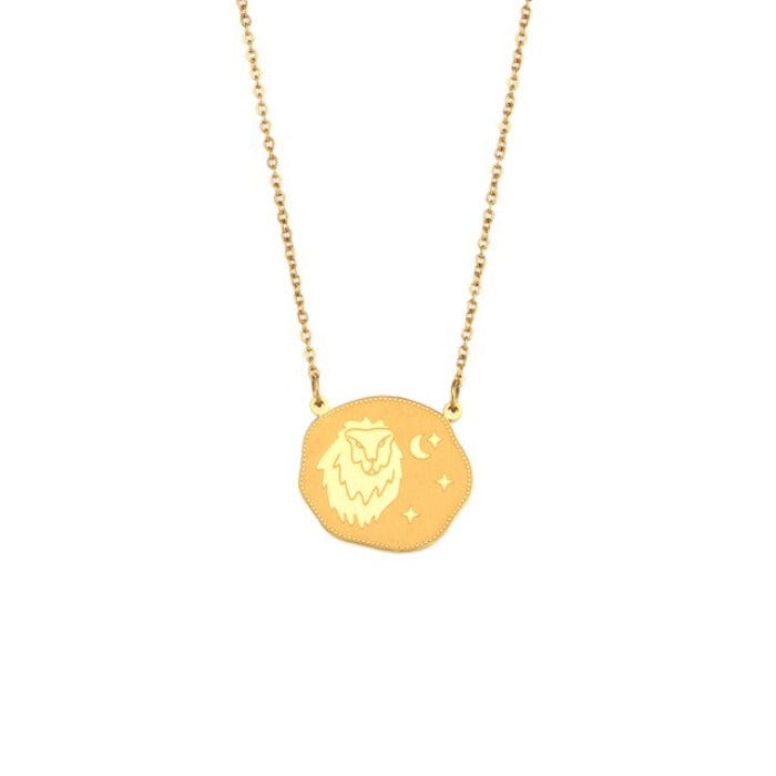 Collier Zodiaque Lion en Acier